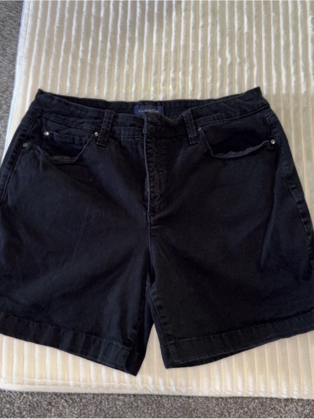 Black Women's Casual High-Rise Shorts